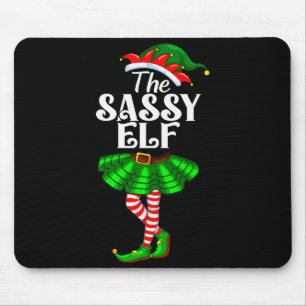 The Sy Elf Xmas Funny Christmas Matching Family Pa Mouse Mat