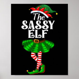 The Sy Elf Xmas Funny Christmas Matching Family Pa Poster