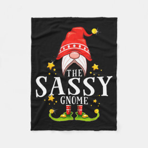 The Sy Gnome Christmas Matching Fleece Blanket