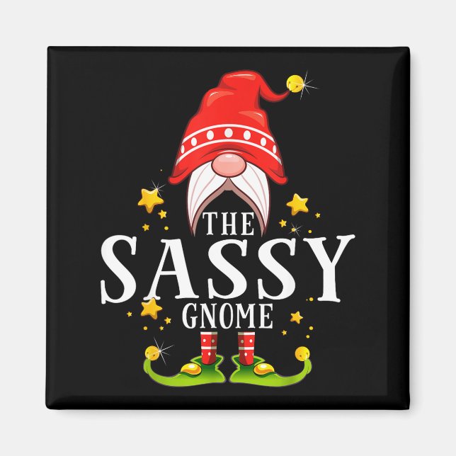 The Sy Gnome Christmas Matching  Magnet (Front)