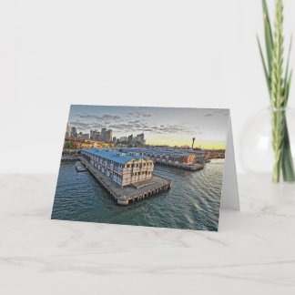 The Sydney Pier Australian City Greeting Card