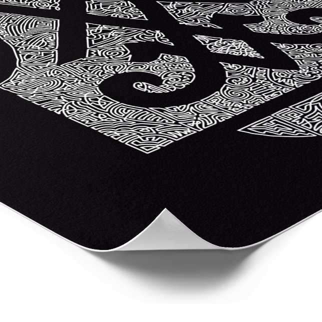 The Symbol of Lucifer Poster (Corner)