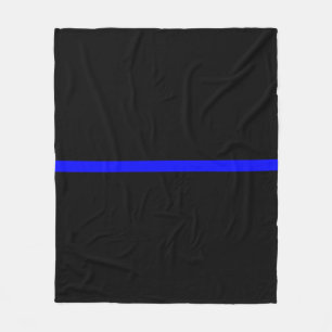 The Symbolic Thin Blue Line Concept Fleece Blanket
