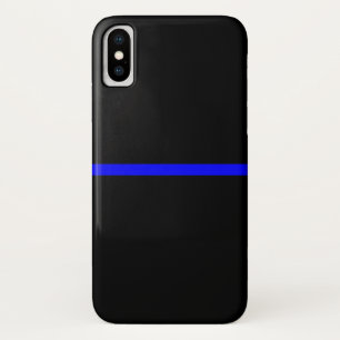 The Symbolic Thin Blue Line Decor iPhone X Case