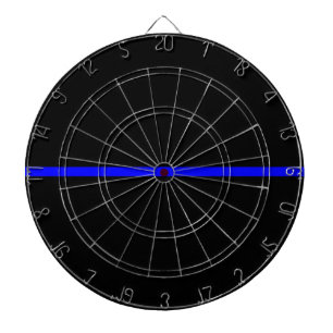 The Symbolic Thin Blue Line Decor Dartboard