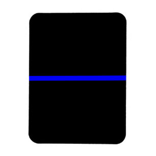 The Symbolic Thin Blue Line Decor Magnet