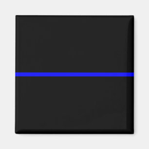 The Symbolic Thin Blue Line Decor Magnet