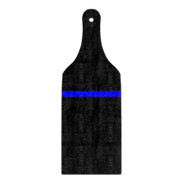 The Symbolic Thin Blue Line Graphic Cutting Board (Front)