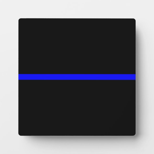 The Symbolic Thin Blue Line Graphic Plaque (Front)