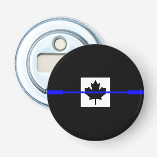 The Symbolic Thin Blue Line on Canadian Flag Bottle Opener
