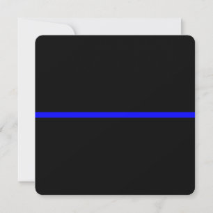 The Symbolic Thin Blue Line on Solid Black