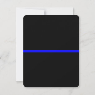 The Symbolic Thin Blue Line on Solid Black