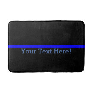 The Symbolic Thin Blue Line Personalise This Bath Mat