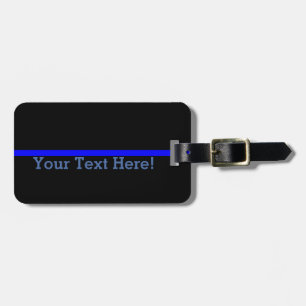 The Symbolic Thin Blue Line Personalise This Luggage Tag