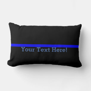 The Symbolic Thin Blue Line Personalise This Lumbar Cushion