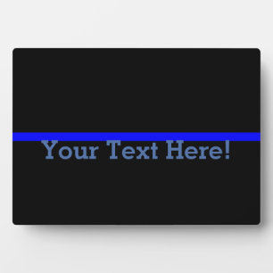 The Symbolic Thin Blue Line Personalise This Plaque