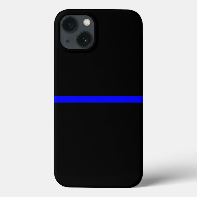 The Symbolic Thin Blue Line Statement Case-Mate iPhone Case (Back)