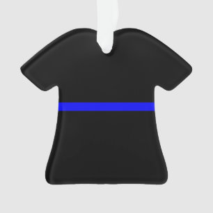 The Symbolic Thin Blue Line Statement Ornament