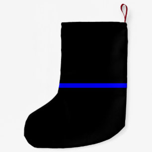 The Symbolic Thin Blue Line Statement Small Christmas Stocking