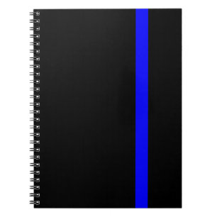 The Symbolic Thin Blue Line Vertical Notebook