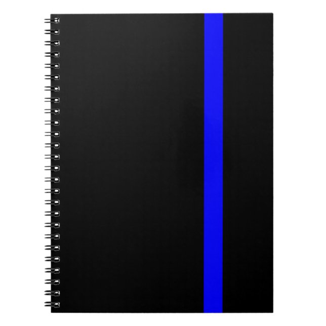 The Symbolic Thin Blue Line Vertical Notebook (Front)