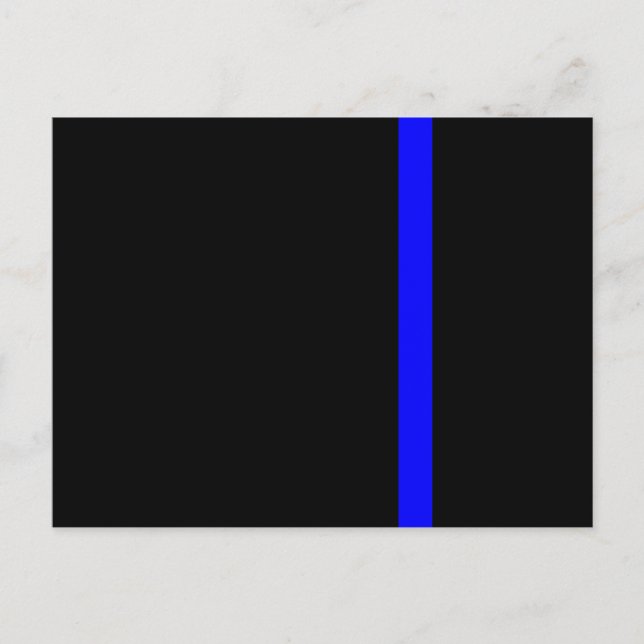 The Symbolic Thin Blue Line Vertical Postcard (Front)