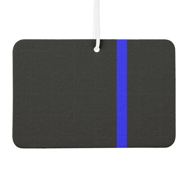 The Symbolic Thin Blue Line Vertical Style Car Air Freshener (Front)