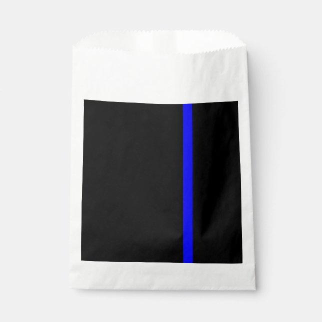 The Symbolic Thin Blue Line Vertical Style Favour Bags (Front)