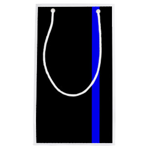The Symbolic Thin Blue Line Vertical Style Small Gift Bag
