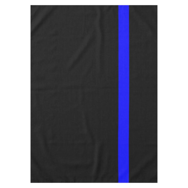 The Symbolic Thin Blue Line Vertical Style Tablecloth (Front)