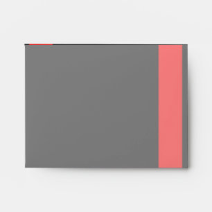 The Symbolic Thin Red Line on a black decor Envelope