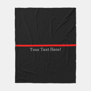 The Symbolic Thin Red Line Personalise This Fleece Blanket