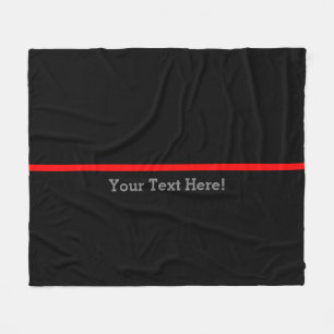 The Symbolic Thin Red Line Personalise This Fleece Blanket