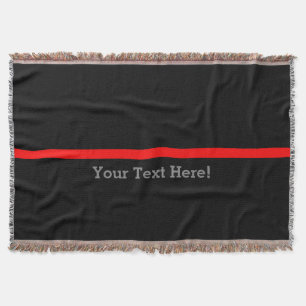 The Symbolic Thin Red Line Personalise This Throw Blanket