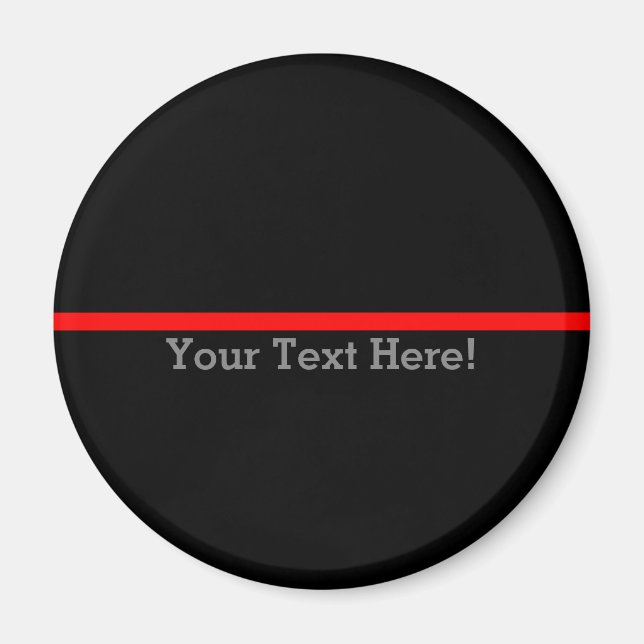 The Symbolic Thin Red Line Personalize This Magnet (Front)