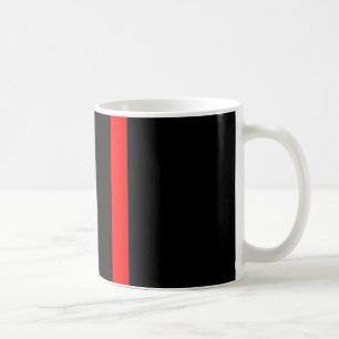 The Symbolic Thin Red Line Vertical on a Coffee Mug