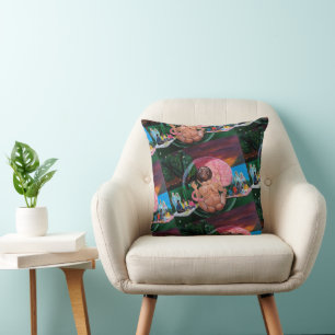 The Symphony of Souls Painting by Alfred Fox Cushion