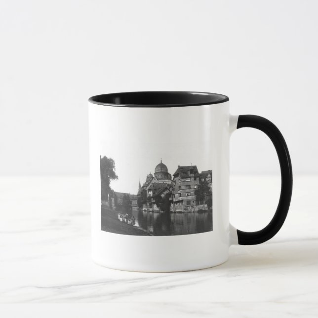 The synagogue at Nuremberg, c.1910 Mug (Right)
