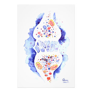 The synapse and the nerve impulse canvas print