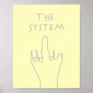 the system drawing art poster