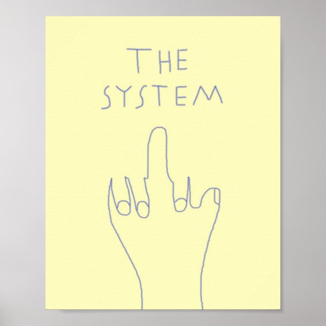 the system drawing art poster (Front)