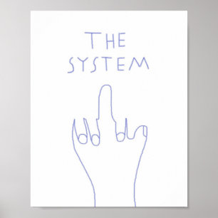 the system drawing art poster