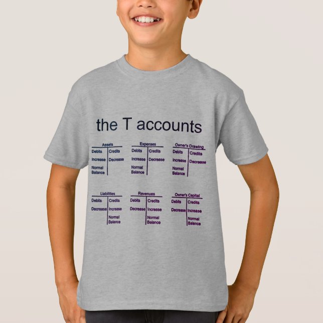 "The T Accounts" T-Shirt (Front)