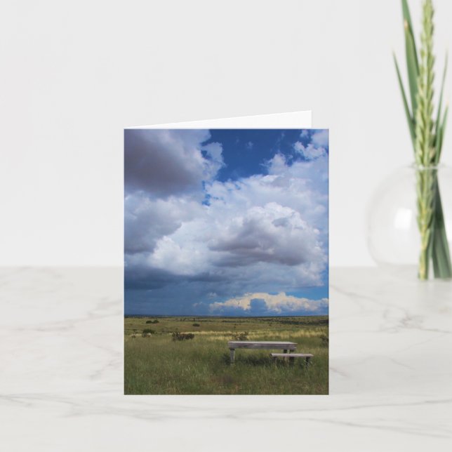 the table, santa fe new mexico card (Front)