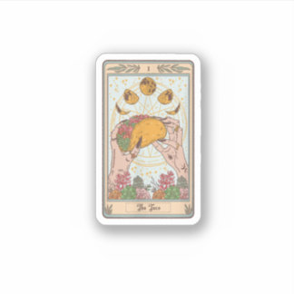 The Taco Tarot Card Funny Taco Lover Tacos Mexican