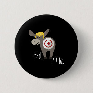 The Tail On The Donkey Trump  6 Cm Round Badge