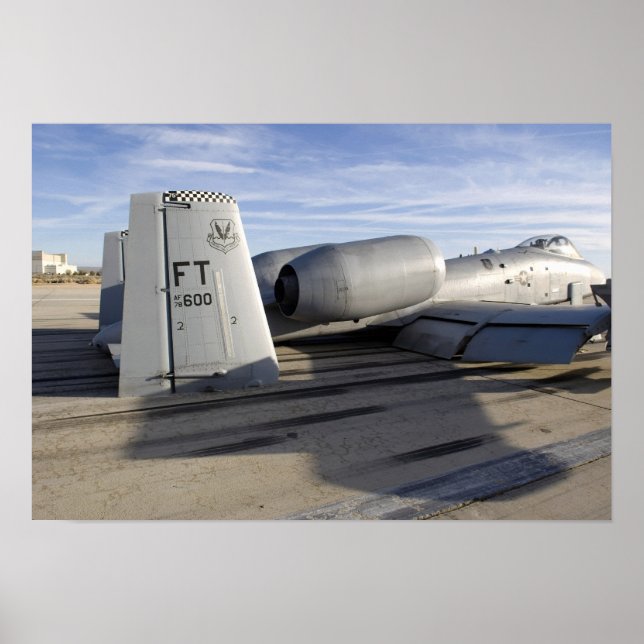 The tail section of an A-10 Thunderbolt II Poster (Front)