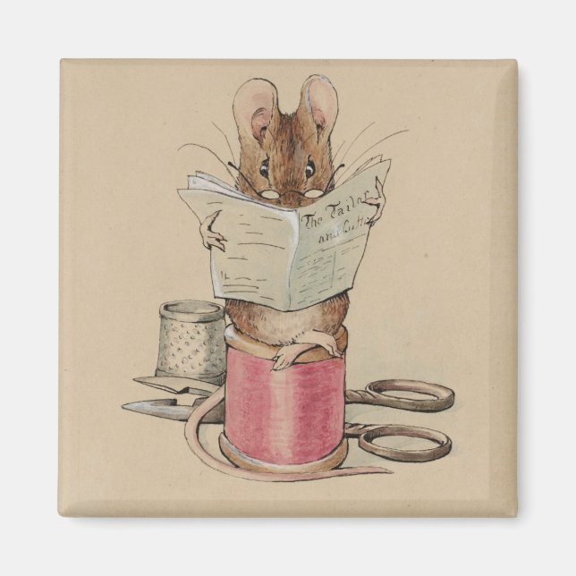 The Tailor Mouse (by Beatrix Potter) Magnet (Front)