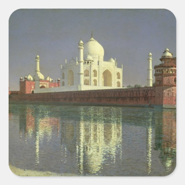 The Taj Mahal, 1874-76 Square Sticker (Front)
