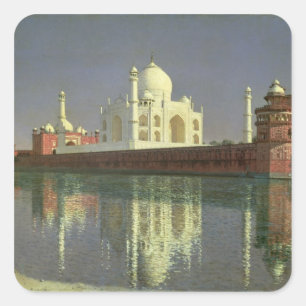 The Taj Mahal, 1874-76 Square Sticker